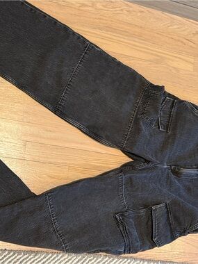 rag & bone womens Black cargo boyfriend Straight Jeans
